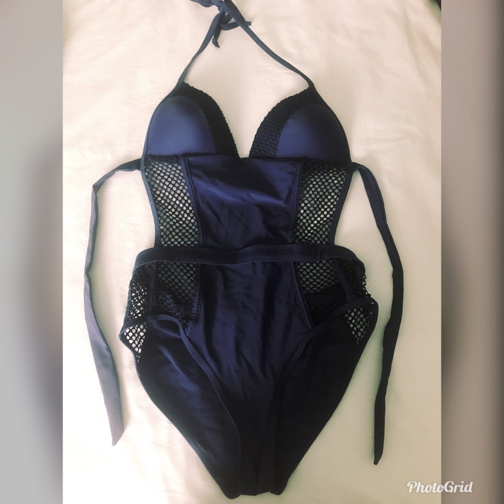 Navy blue swimsuit
